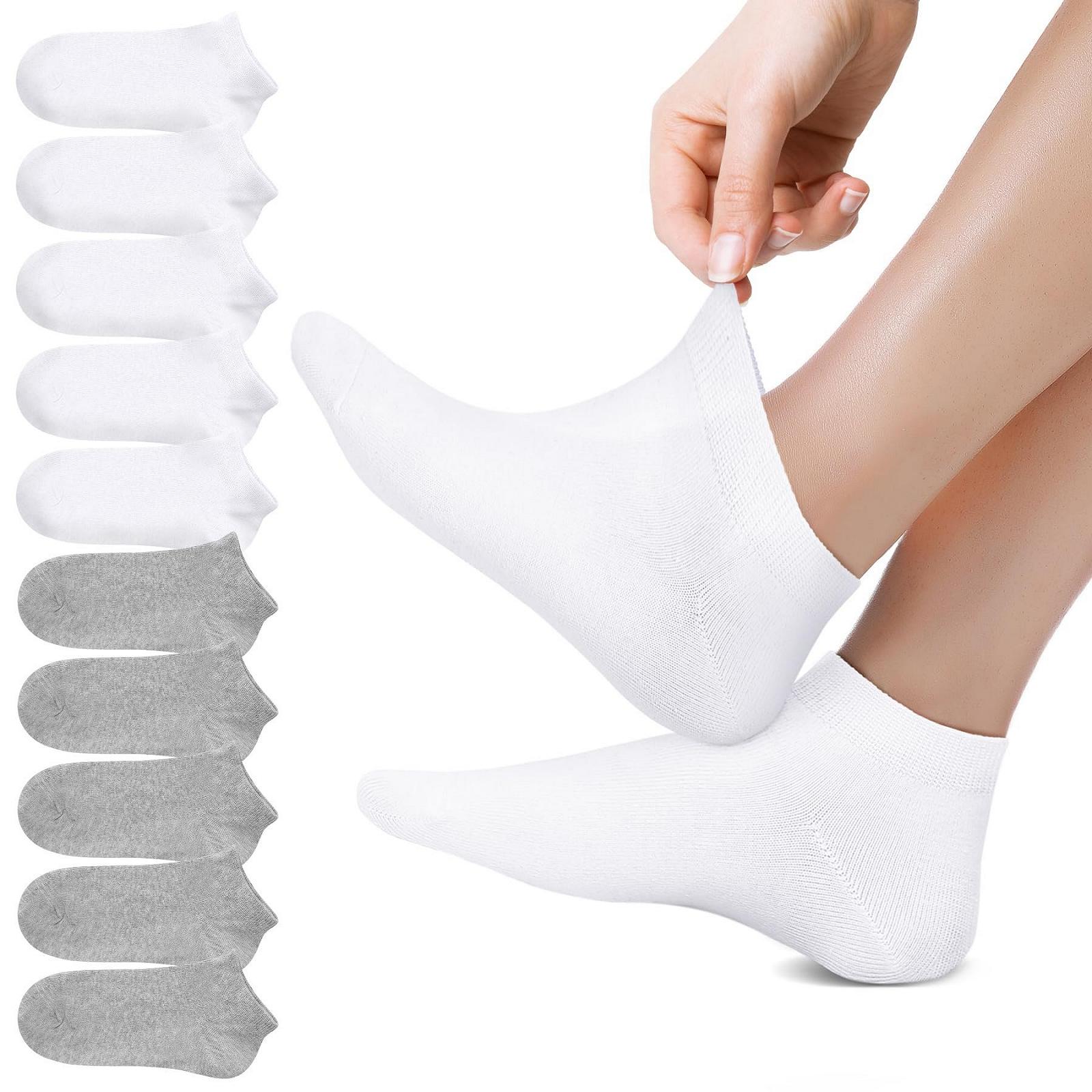 Носки спортивные, 10 пар, хлопковые, короткие, унисекс, фото №1