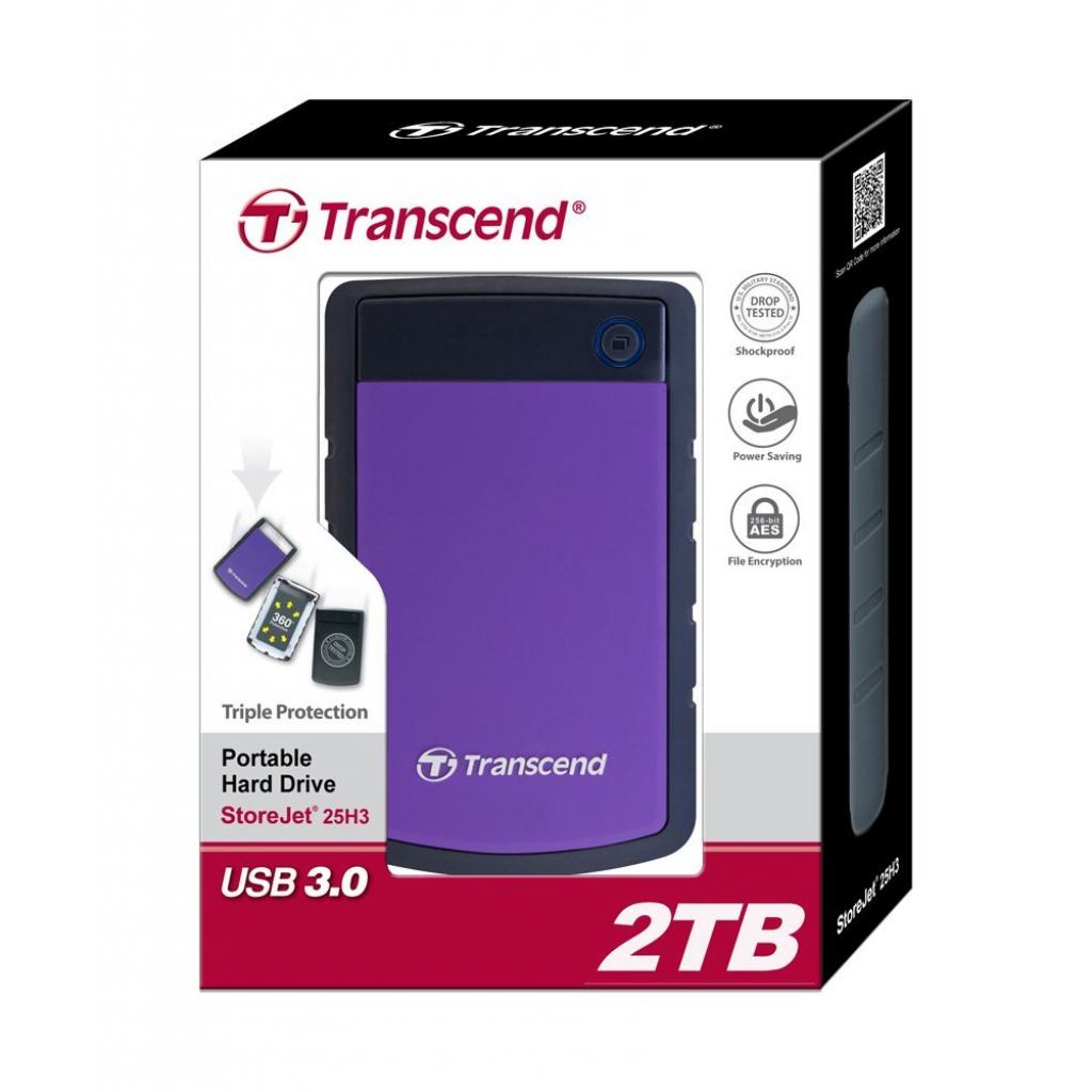 Зовнішній жорсткий диск Transcend 2.5" 2TB TS2TSJ25H3P, фото №4