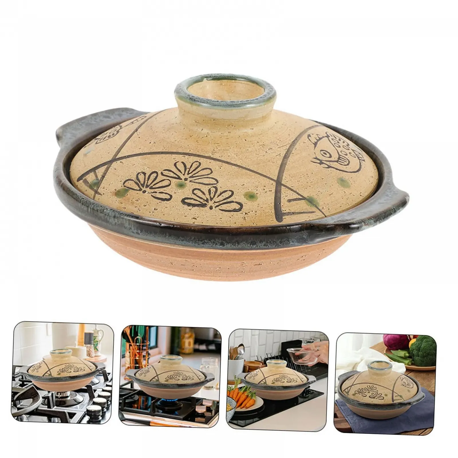 Керамічна каструля TOYANDONA Japanese Ceramic Heat Resistant, фото №8 Керамічна каструля TOYANDONA Japanese Ceramic Heat Resistant, фото №8