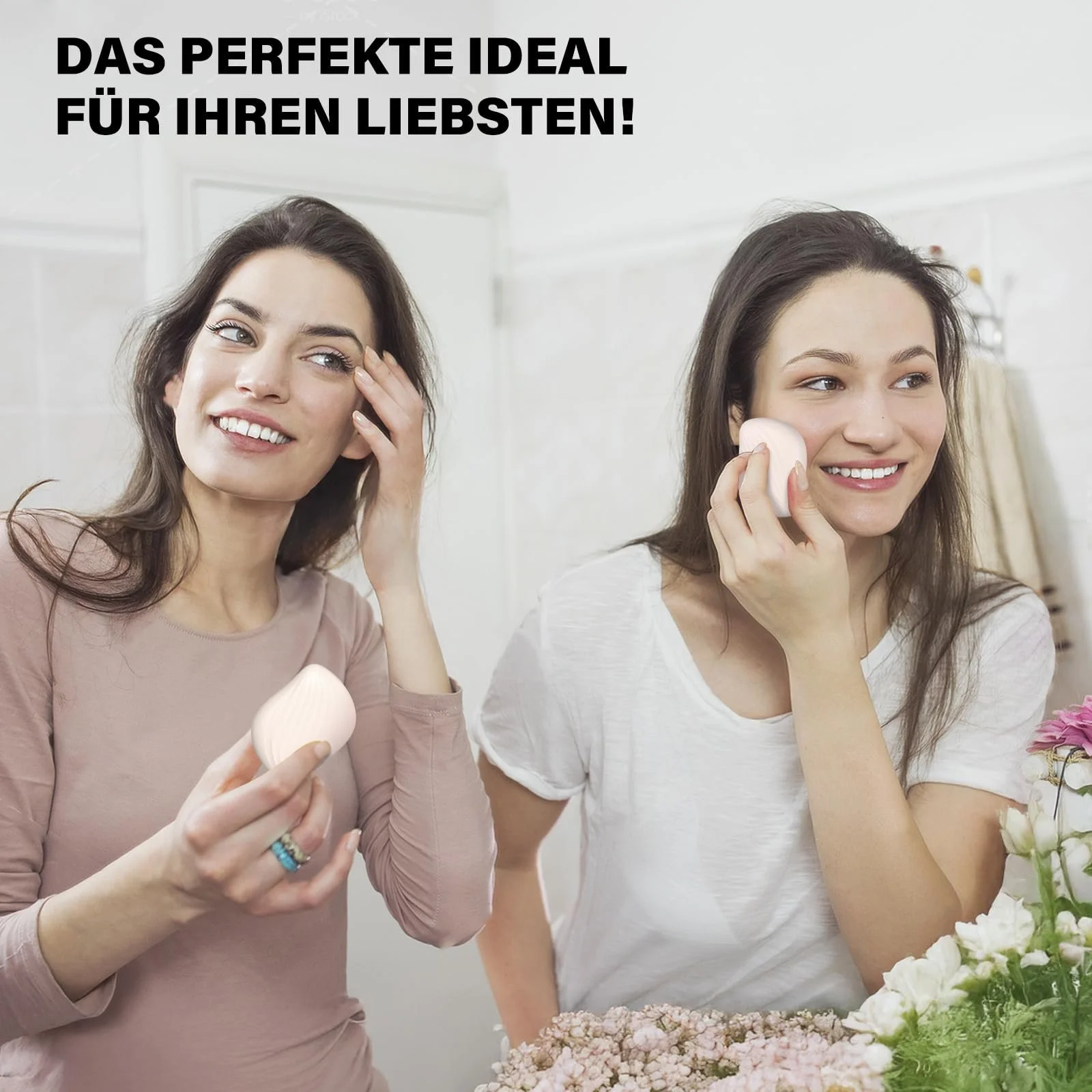 Прибор для массажа лица против морщин EMS с массажными камнями из жадеита, вибрацией и нагревом, RF beauty device, устройство для подтяжки лица со светодиодной красной подсветкой, фото №7