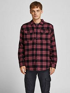 Рубашка Jack & Jones TEDDY OVERLS 12197075 Красный S - Фото 1