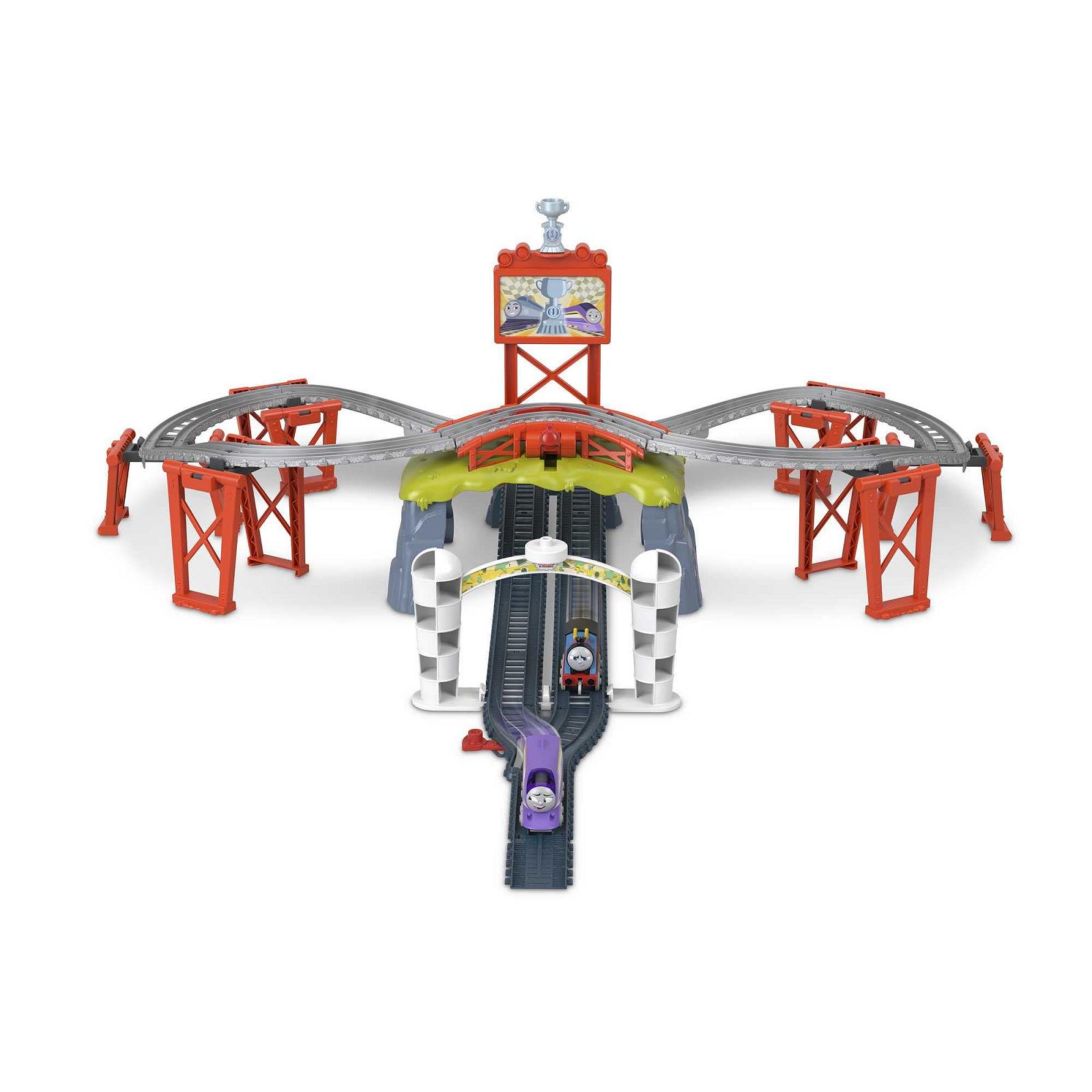 Іграшковий поїзд Thomas and Friends Fisher-Price HFW03 - Гонка за кубок Содора, фігурка Томас і Кана з поїздом та гоночною трасою, для дітей від 3 років, фото №8