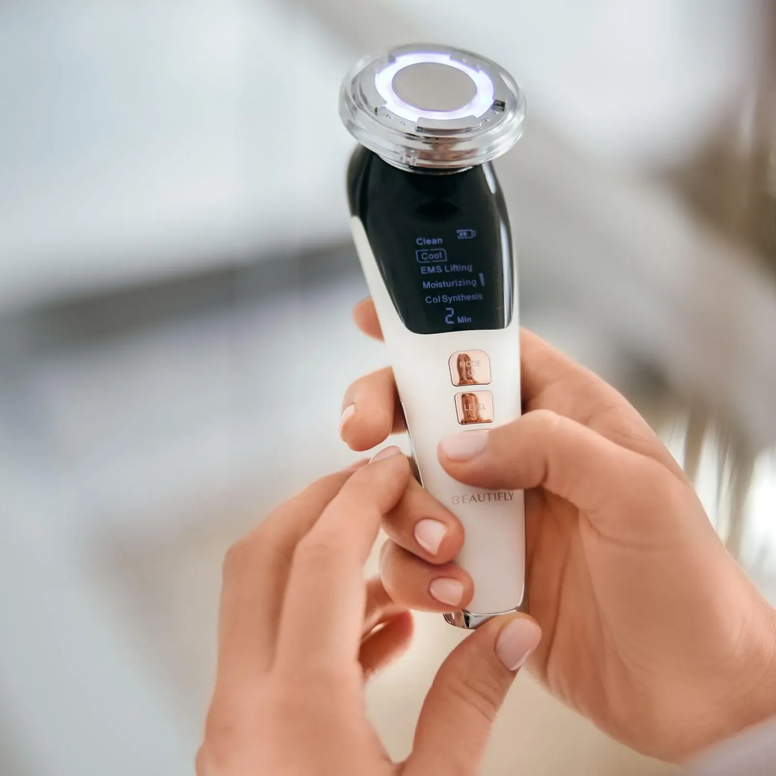 Апарат для мезотерапії Beautifly B-Glossy Pro 8 режимів EMS LED Кріоефект, фото №4