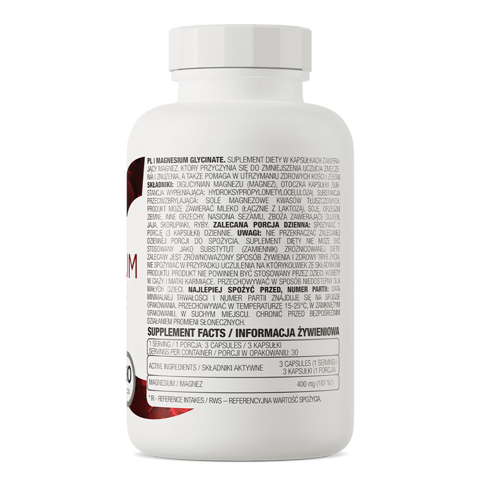 Магній Ostrovit Magnesium Glycinate 90 caps, фото №2