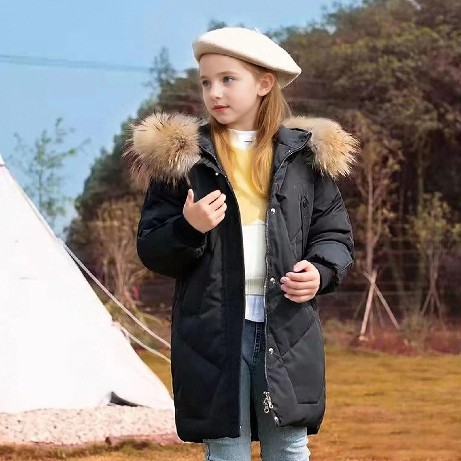 Довге зимове пальто Langer для малюків та дітей старшого віку, фото №3 Довге зимове пальто Langer для малюків та дітей старшого віку, фото №3