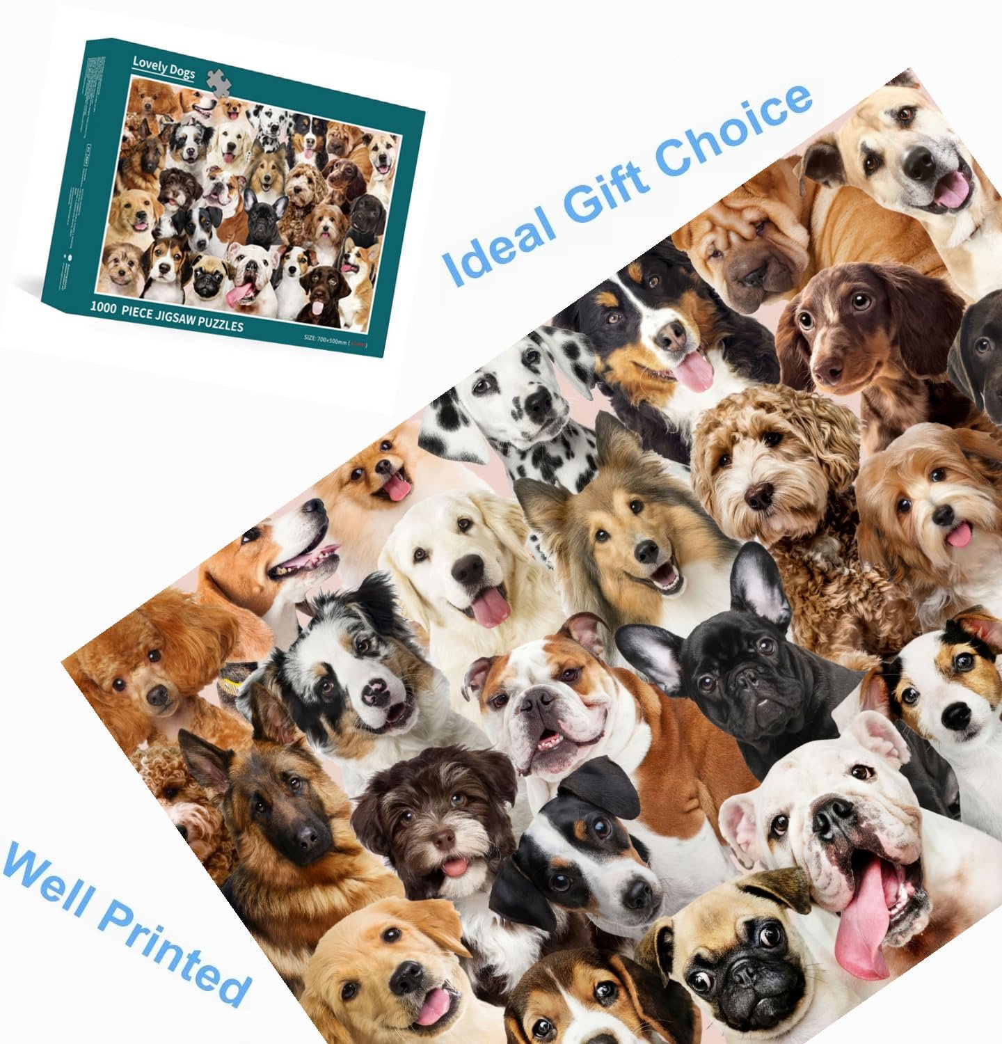 Пазл Lovely Dogs 1000 елементів 70 x 50 см, фото №6