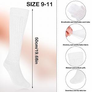 Носки Lusofie 2 пары, женские, хлопковые, черные, белые synthetic.ua - Фото 1