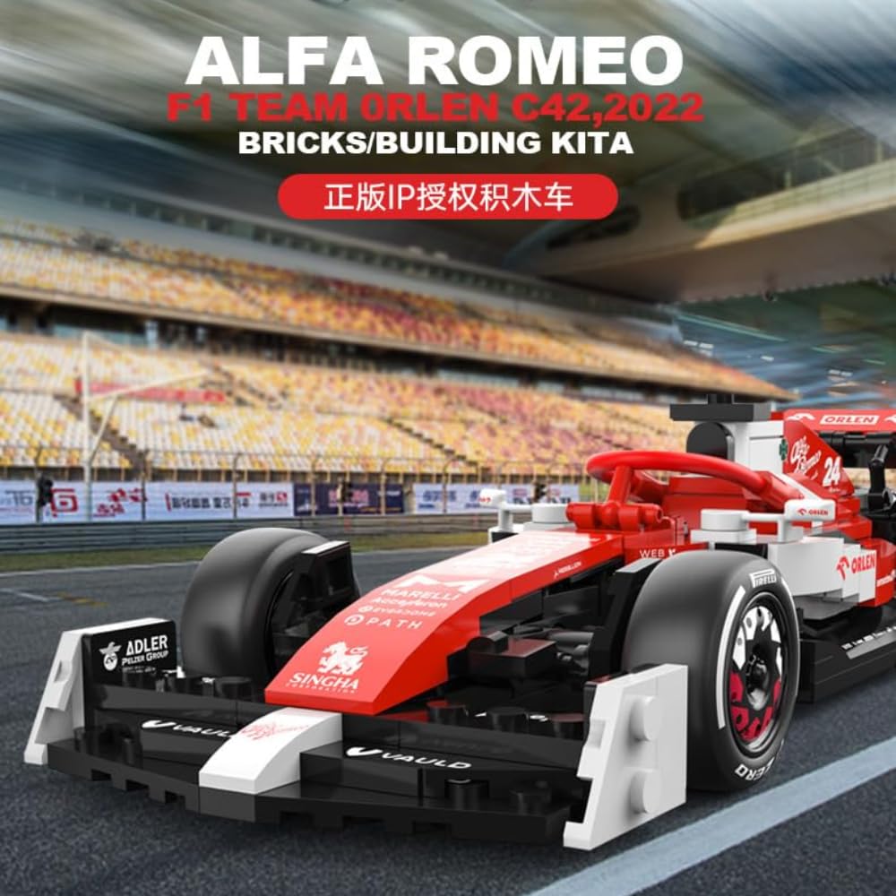 Конструктор CIJINAY Technik Спортивна Машина Модельний Набір для 2022 Alfa Romeo F1 C42 340 Блоків, фото №4 Конструктор CIJINAY Technik Спортивна Машина Модельний Набір для 2022 Alfa Romeo F1 C42 340 Блоків, фото №4