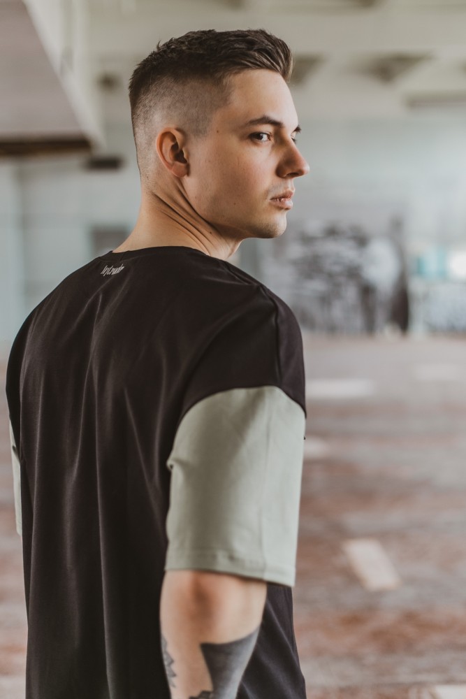 Футболка FreeDom черная с оливкой, фото №4