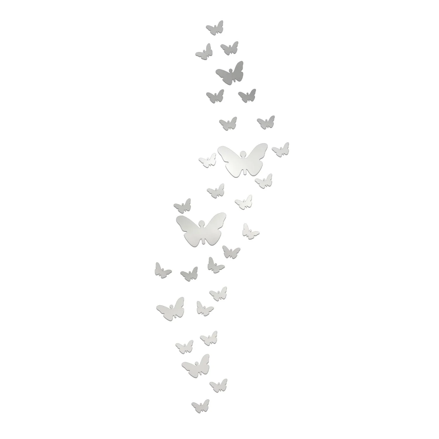 Набір дзеркальних наклейок на стіну Butterfly 35 шт. Акрил 3D, фото №1 Набір дзеркальних наклейок на стіну Butterfly 35 шт. Акрил 3D, фото №1