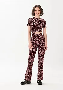 Женская футболка топ Les Lunes The Lou Top Dot Black Blush - L synthetic.ua - Фото 1