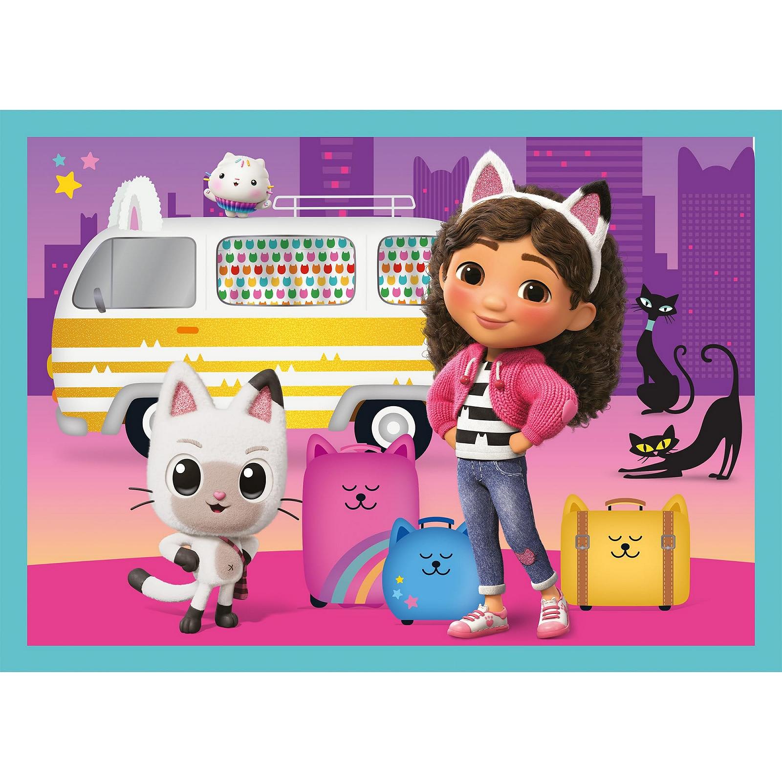 Пазл Trefl Gabby's Dollhouse Gabby's Big Adventure 4-в-1 35-70 элементов, фото №4