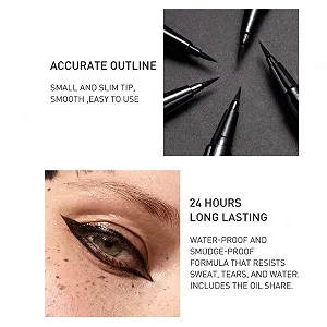 Подводка для глаз Ghzste Жидкая Водостойкая Быстросохнущая Черный synthetic.ua - Фото 1