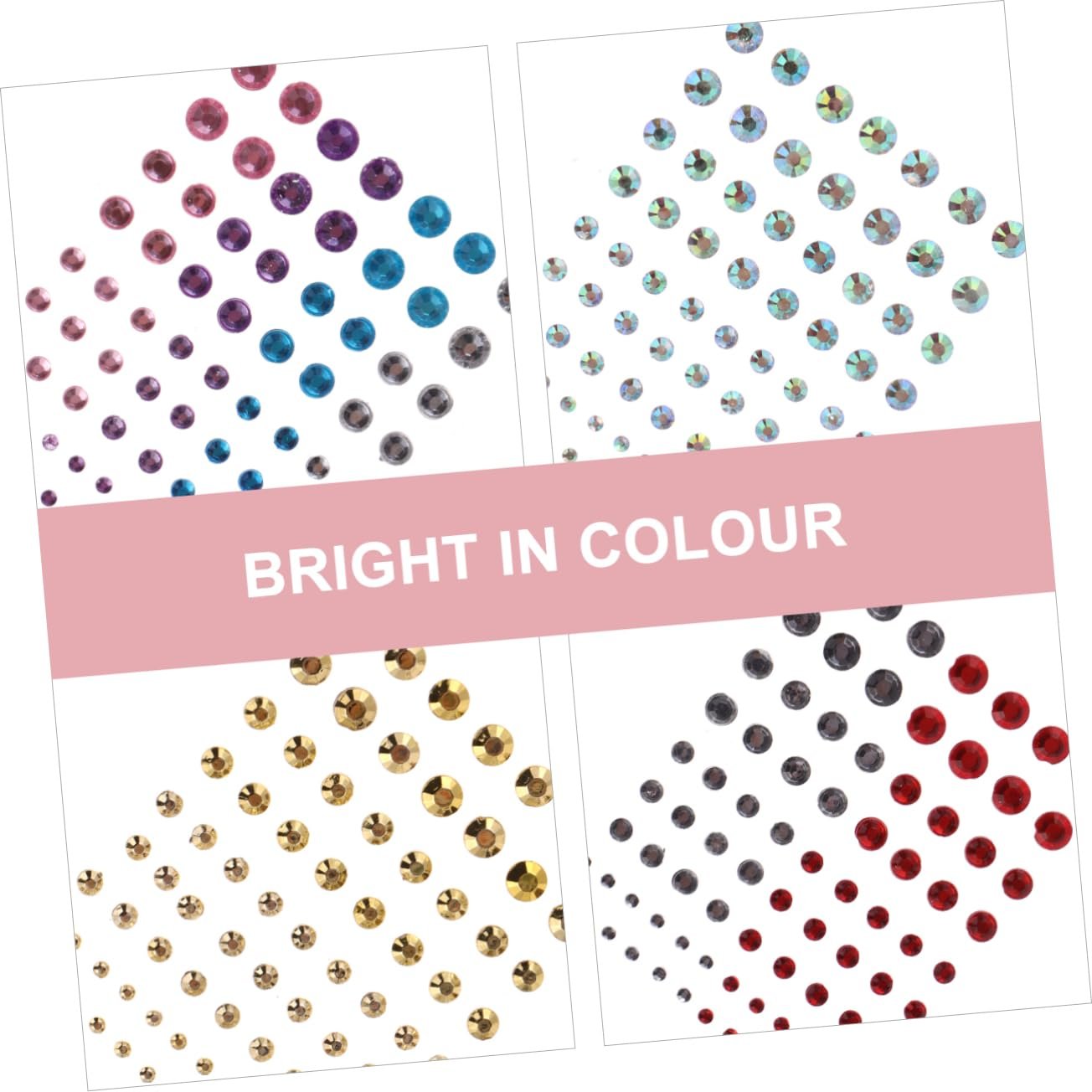 Наклейки со стразами для лица Beavorty, 5 листов, хрустальные украшения для глаз, наклейки с драгоценными камнями, наклейки для глаз со стразами, аппликации со стразами для ногтей, акрил для тела, фото №9