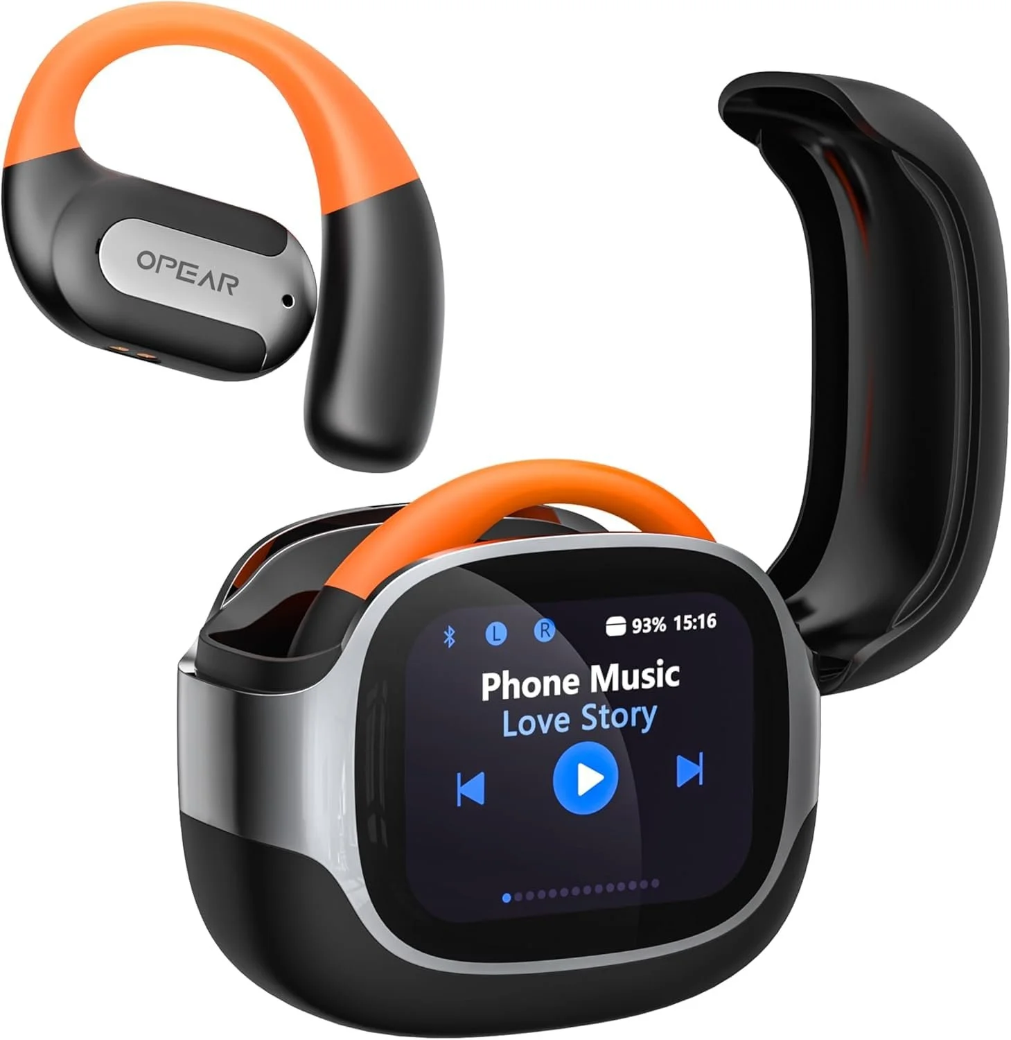 Навушники-перекладачі AI з сенсорним LCD-екраном, з підтримкою 150 мов, фото №1