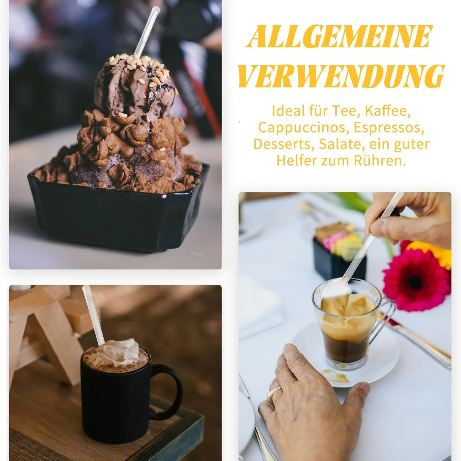 Скляні ложки Набір з 6 штук, фото №3