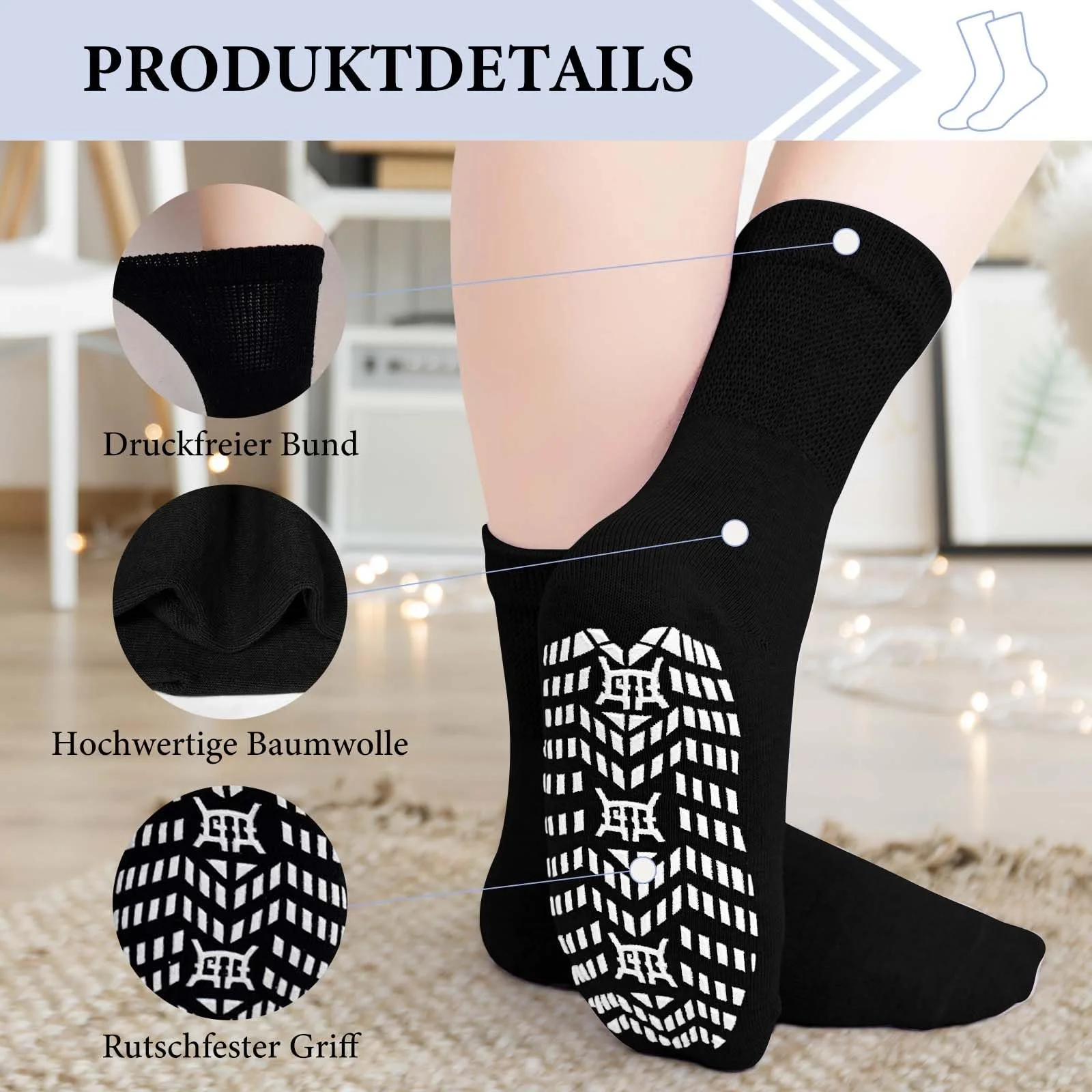 Носки ZAKASA Stopper Женские Нескользящие Носки, фото №2