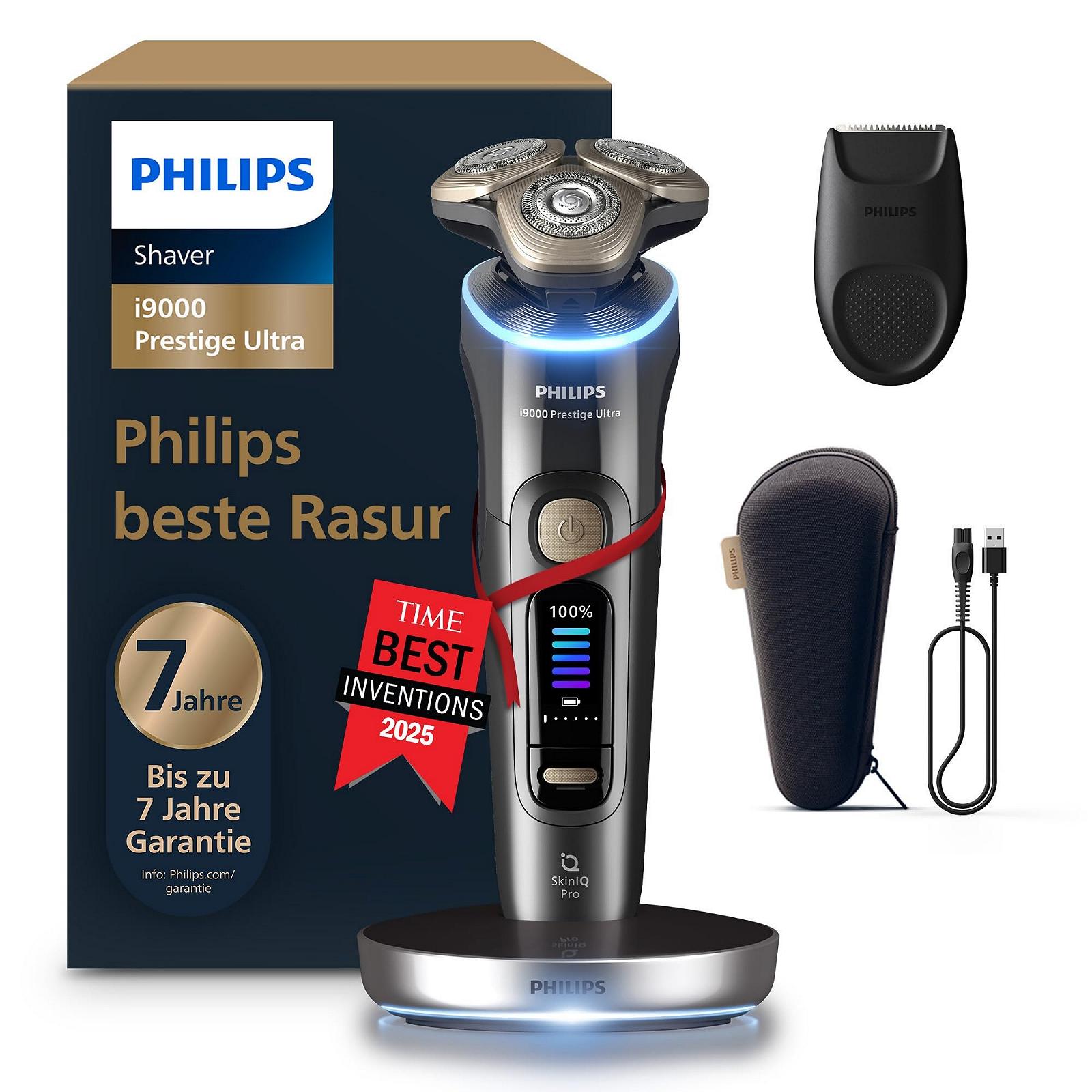 Електробритва Philips i9000 Prestige Ultra XP9402/11 Wet and Dry для чоловіків з датчиками тиску та руху, темно-сіра, фото №1