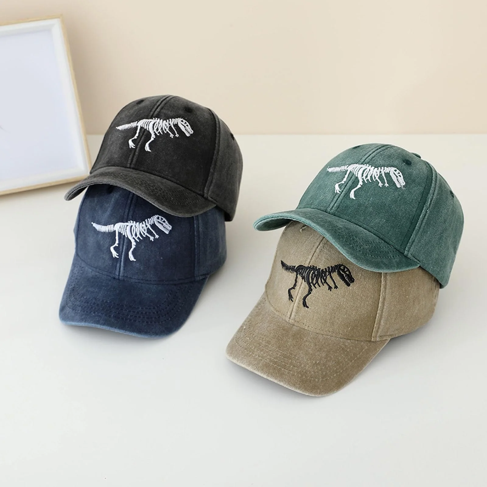 Бейсболка-тракер детская 2025 Мультипликационный принт Динозавр летняя солнцезащитная, фото №2