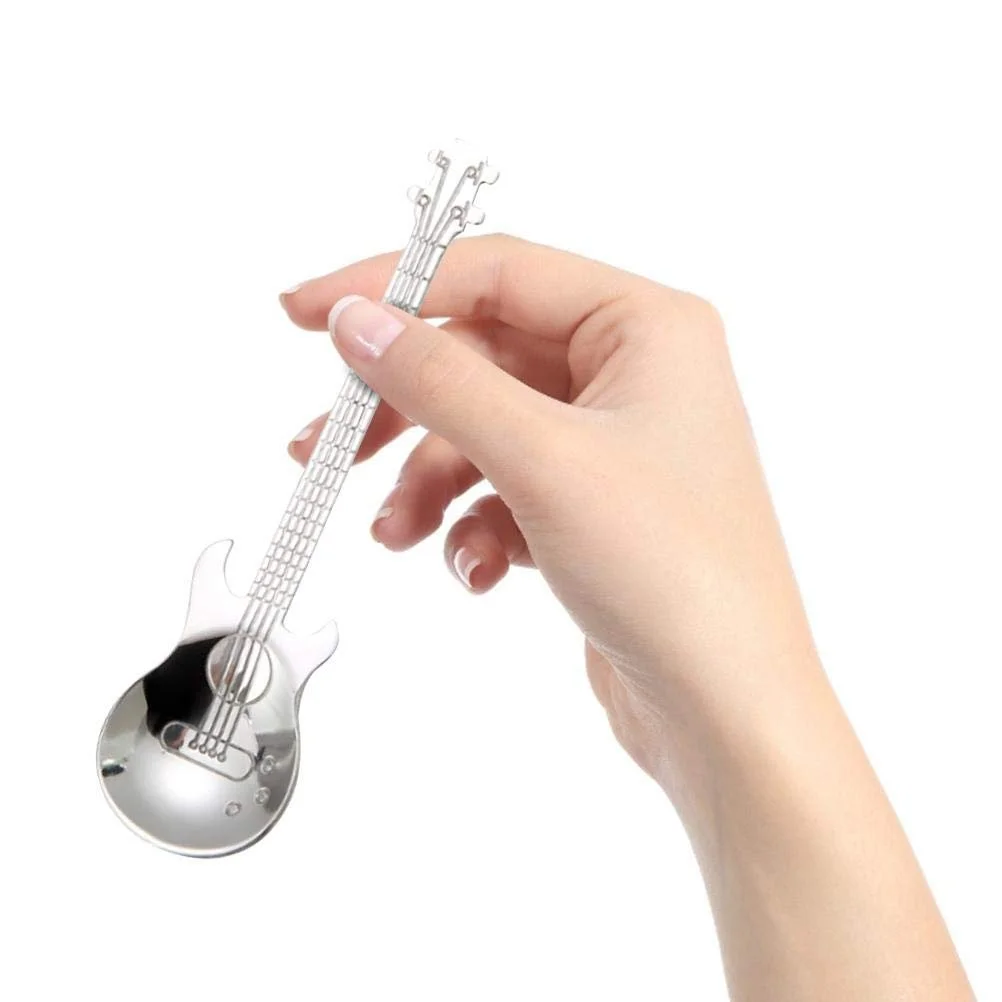 Ложка Кофейная Гитара из нержавеющей стали Мини-гитара 4 шт, фото №9 Ложка Кофейная Гитара из нержавеющей стали Мини-гитара 4 шт, фото №9