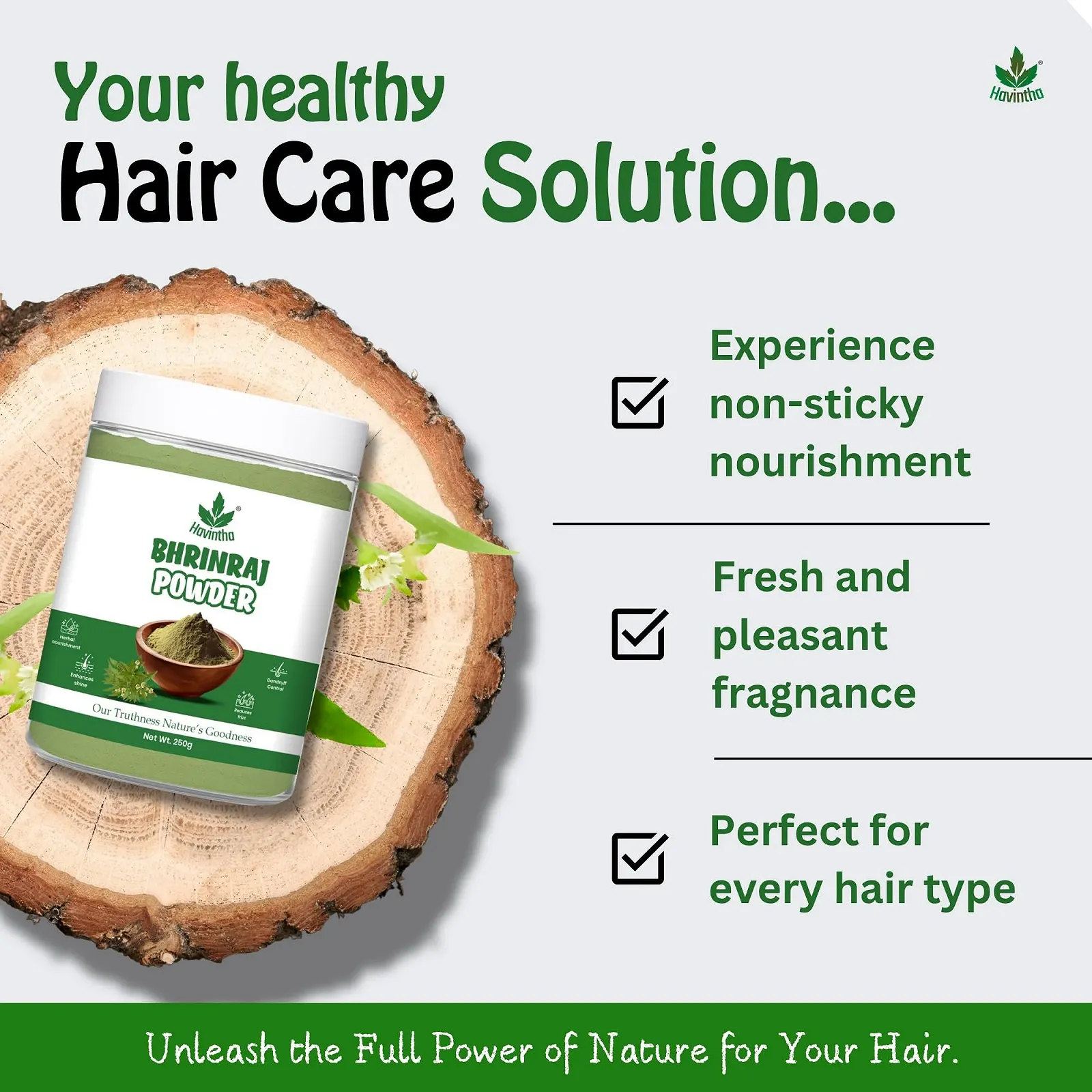Порошок для роста волос Havintha Bhringraj Питание секущихся кончиков Увлажняющий порошок от перхоти 226.8 г, фото №5 Порошок для роста волос Havintha Bhringraj Питание секущихся кончиков Увлажняющий порошок от перхоти 226.8 г, фото №5