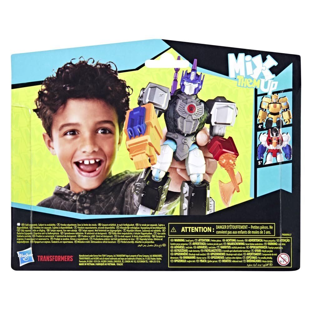 Фигурка Transformers MixMashers Оптимус Прайм, разборная, делюкс, с аксессуарами, фото №7