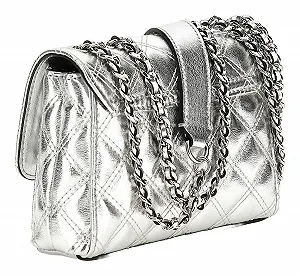 Сумка GUESS Giully Mini 2 Compartment Convertible Flap XS Silver synthetic.ua - Фото 1