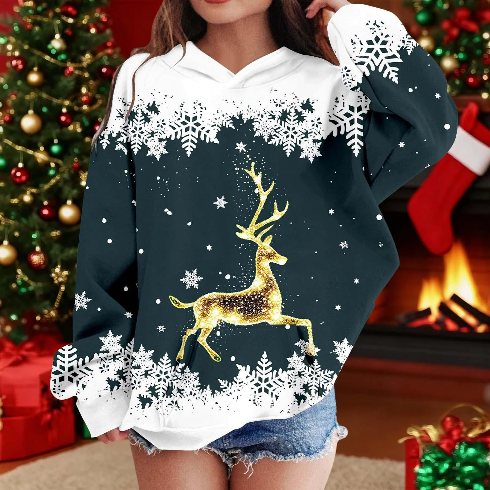 Світшот для дівчинки ясельного віку Generisch зелена (модифікована для светрів), фото №3