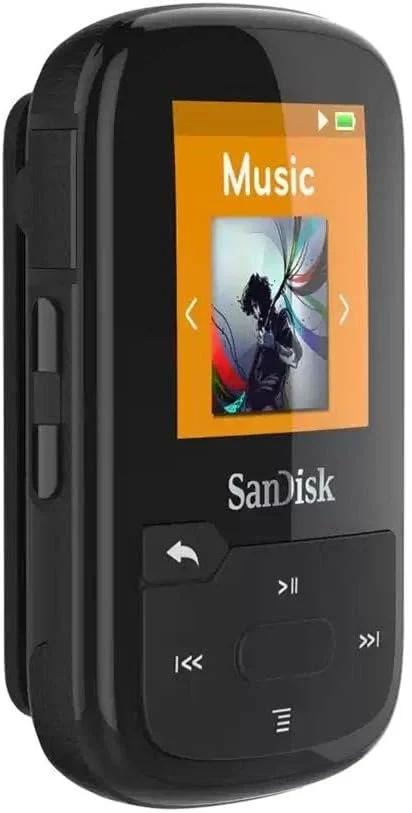 MP3-плеєр SanDisk Clip Sport Plus 32GB Bluetooth FM IPX Black, фото №2