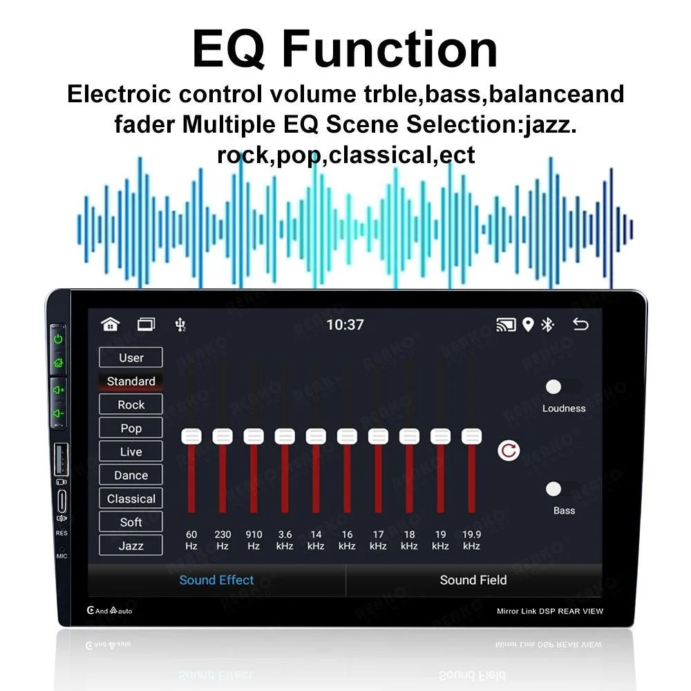 Автомагнитола Hikity / 9" / Сенсорная / 2/32Гб / Android 12 / Bluetooth / WI-FI / GPS / USB / microSD slot / 1DIN, фото №6 Автомагнитола Hikity / 9" / Сенсорная / 2/32Гб / Android 12 / Bluetooth / WI-FI / GPS / USB / microSD slot / 1DIN, фото №6