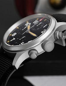 Годинник Watchdives Militado Military Chronograph VK61 Quartz з сапфіровим склом 39 мм для чоловіків 100M водонепроникний з нейлоновим ремінцем synthetic.ua - Фото 1