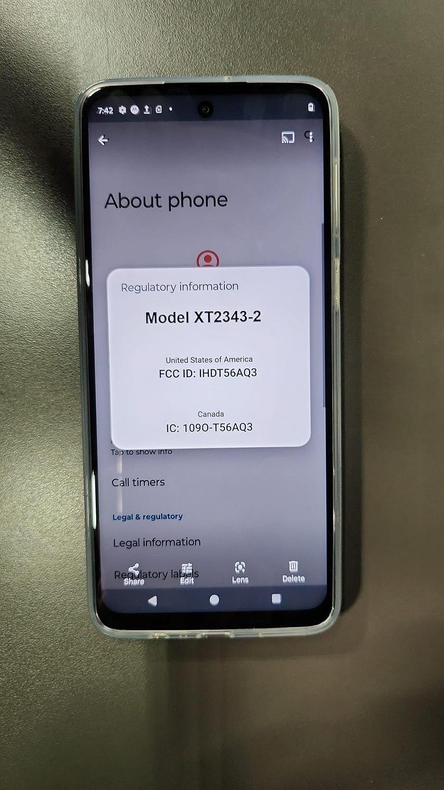 Смартфон Motorola Moto E15 2/64GB 6.67" Blue (Mist), фото №9