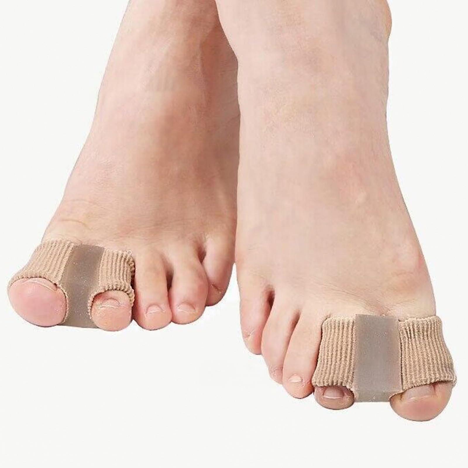 Разделитель для пальцев Valgus, для воспаленных косточек большого пальца, противоскользящий, двойное кольцо, перекрывающие пальцы, Hallux valgus, устройство для облегчения боли, комфортная боль в ногах, 4 шт., S, фото №4