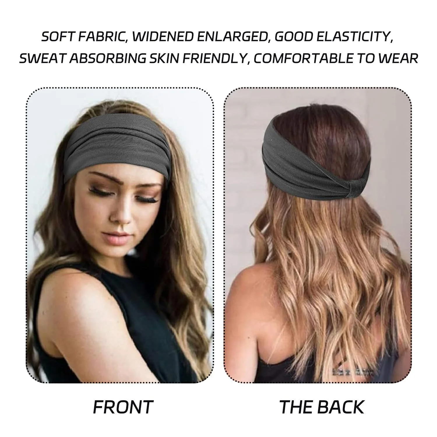 Набір пов'язок на голову 6 шт., фото №4