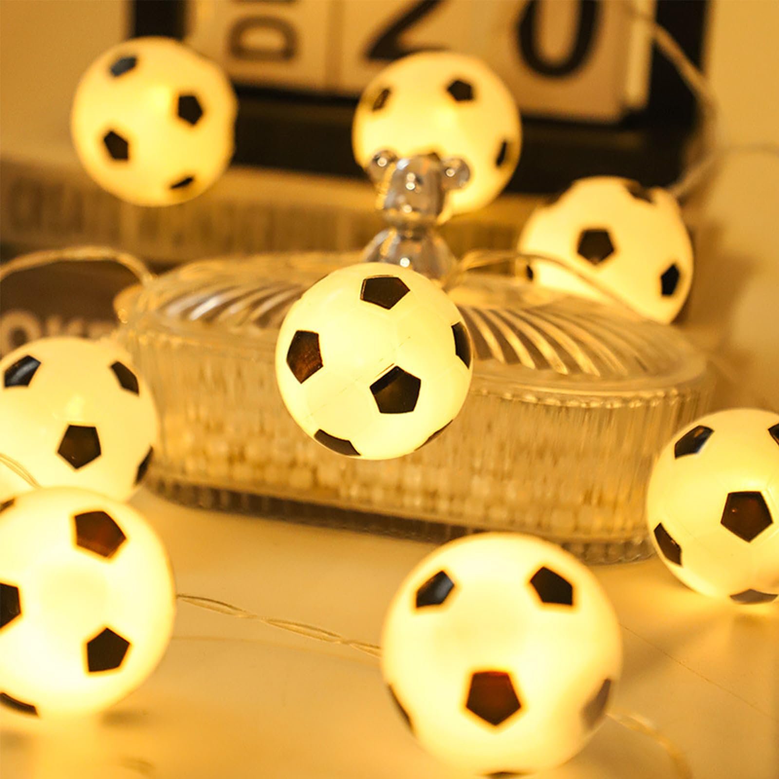 Гирлянда ENLACE Футбольная 3 м 20 LED Теплый белый, фото №3