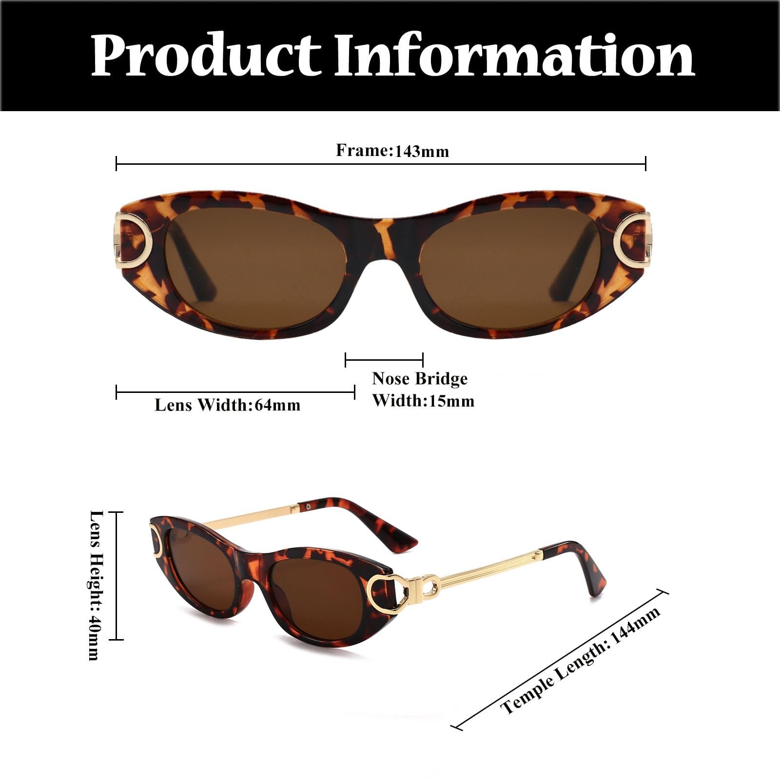 Сонцезахисні окуляри Овальні LJCZKA Ретро Жіночі Вінтажні 90-х, фото №4