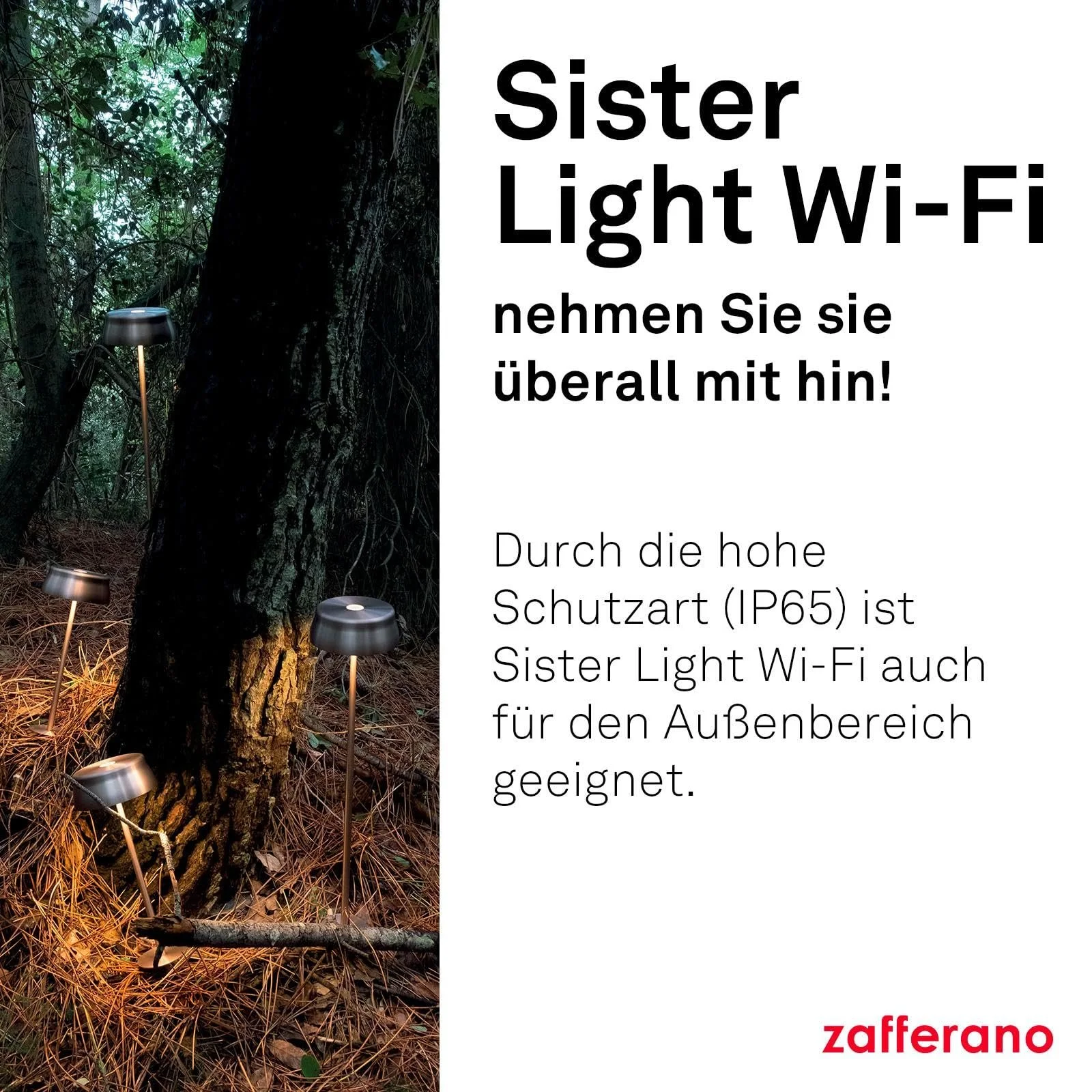 Настільна лампа Zafferano Sister Light Wi-Fi акумуляторна бездротова з дистанційним керуванням ступінчастий димер 2200-4000K висота 32.8 см колір мідь, фото №3