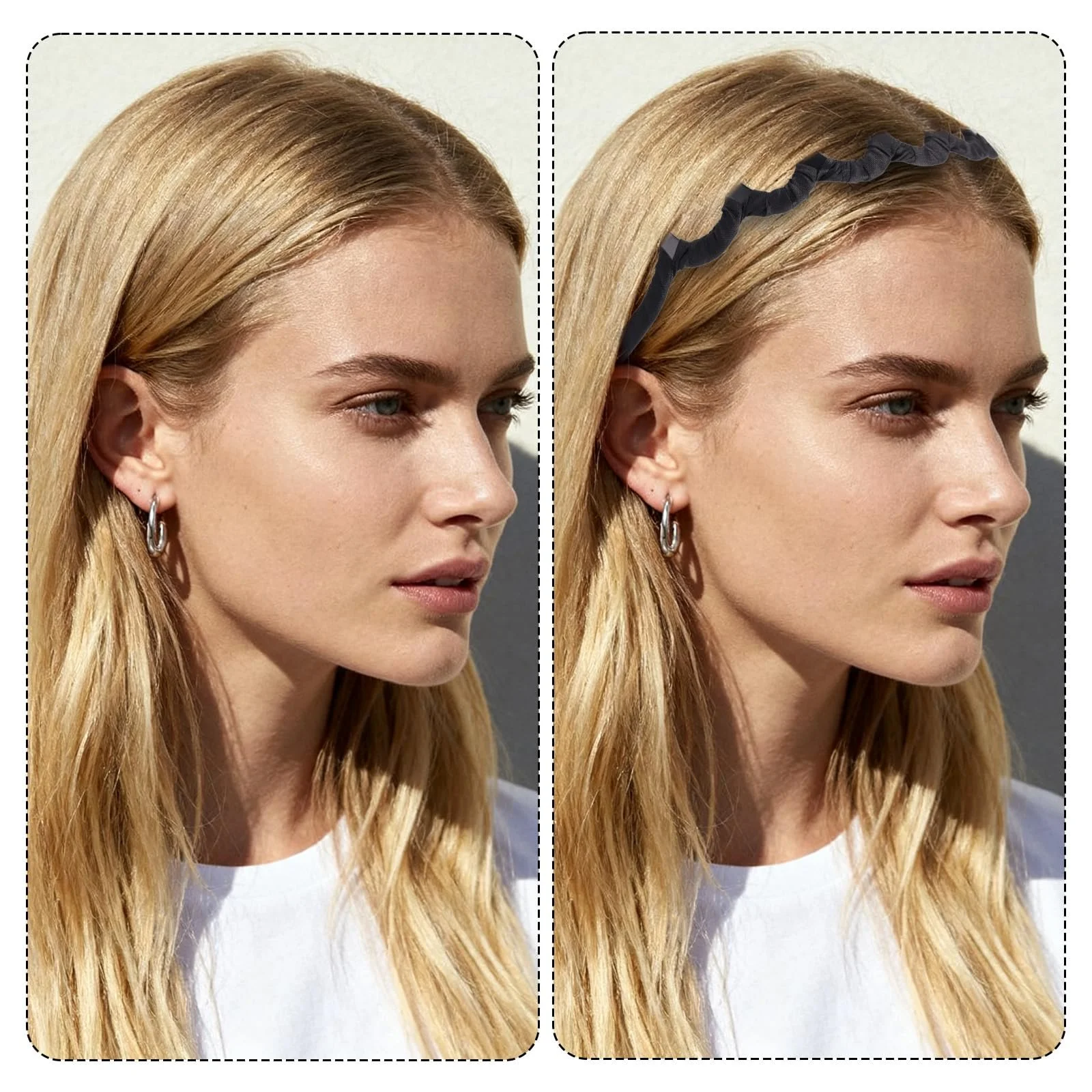 Набор обручей 3шт. Атласный, фото №5