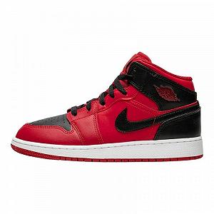 Кросівки Air Jordan 1 Mid Reverse Bred 2021 (GS) 38 - Фото 1