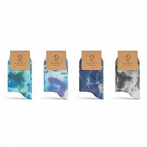 Носки спортивные RAFRAY, цветные, размер 36-40, серый, зеленый, синий, фиолетовый - Фото 1