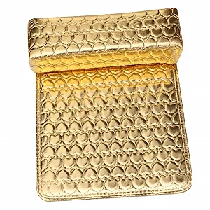 Подушка для манікюру NUOBESTY шкіряна з PU шкіри з візерунком серця - Фото 1