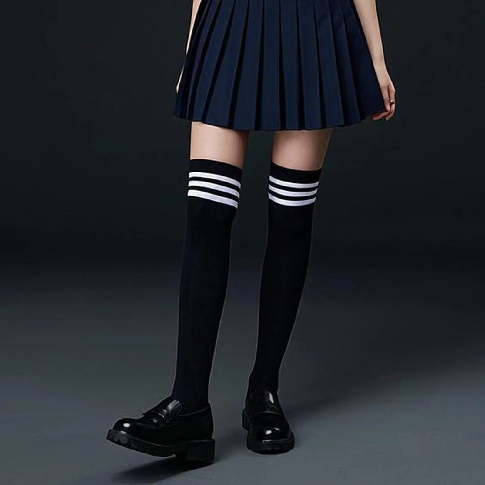 Жіночі гольфи в смужку (3 пари), фото №7