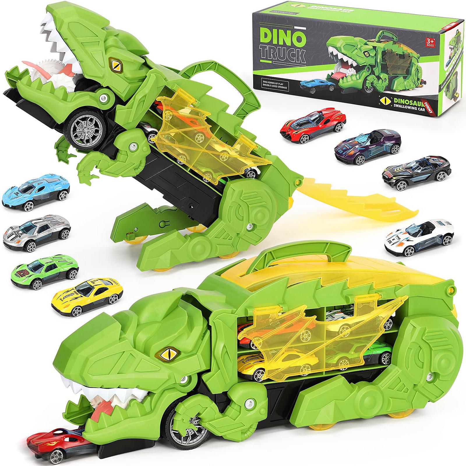 Іграшкова вантажівка Dinosaur Transporter Toy зелена, фото №1