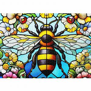 Пазлы Sutinban Stained Glass Bee with Flower 1000 элементов 50 x 70 см цена на synthetic.ua - Фото 1 Пазлы Sutinban Stained Glass Bee with Flower 1000 элементов 50 x 70 см synthetic.ua - Фото 1