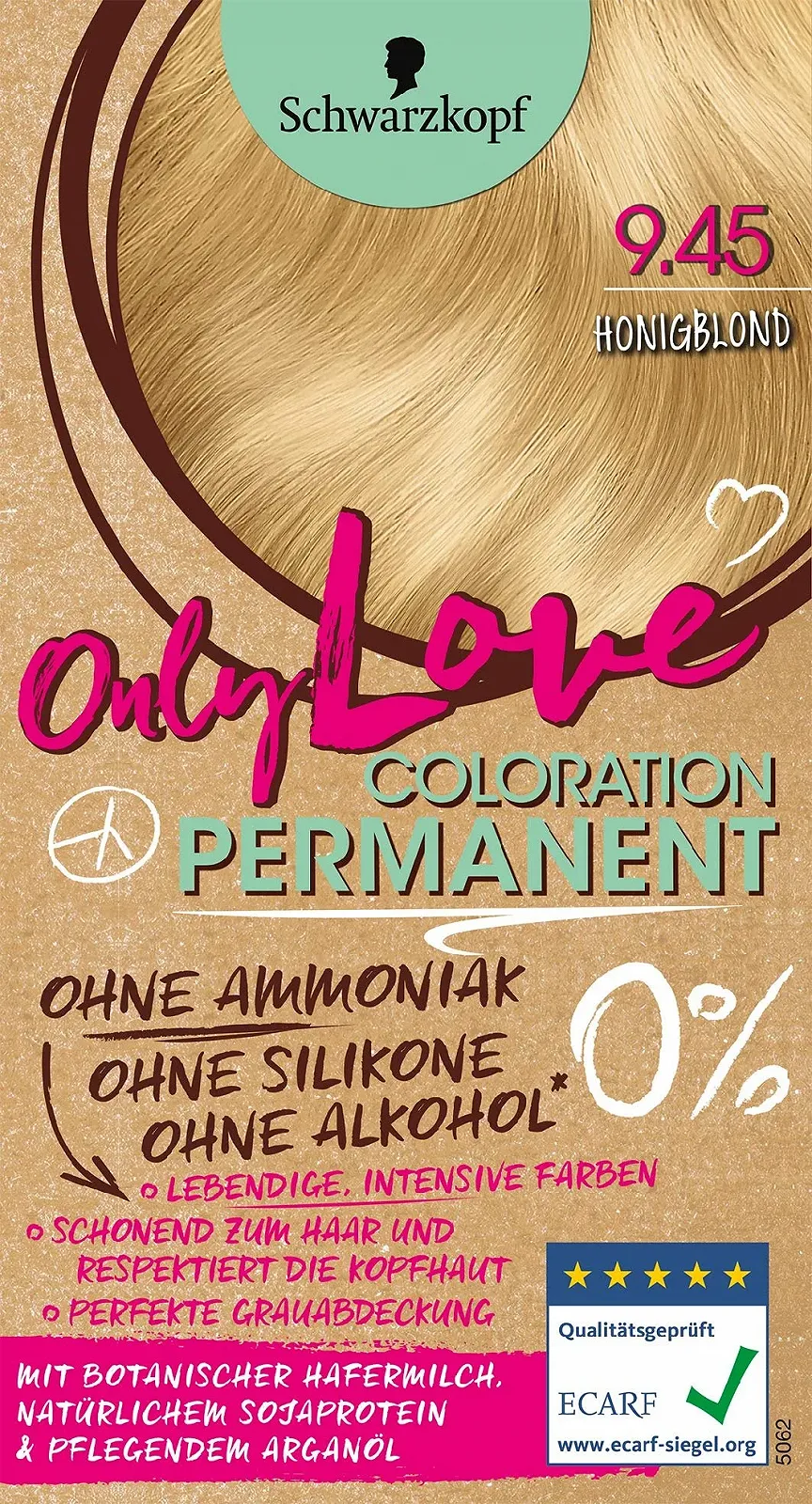 Фарба для волосся Schwarzkopf Only Love 9.45 Медовий блонд Рівень 3 143 мл, фото №2 Фарба для волосся Schwarzkopf Only Love 9.45 Медовий блонд Рівень 3 143 мл, фото №2