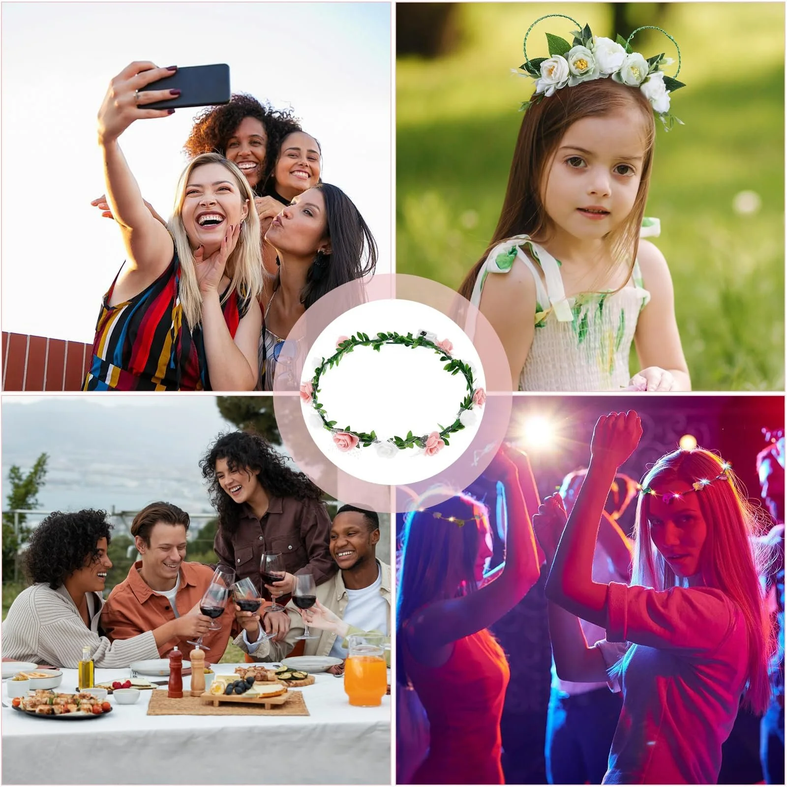 Вінок на голову Квітковий Три режими, фото №4