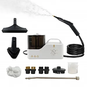 Пароочисник портативний 2600W 3.5 Bar 100 °C 6 рівнів потужності з резервуаром 1.4L - Фото 1