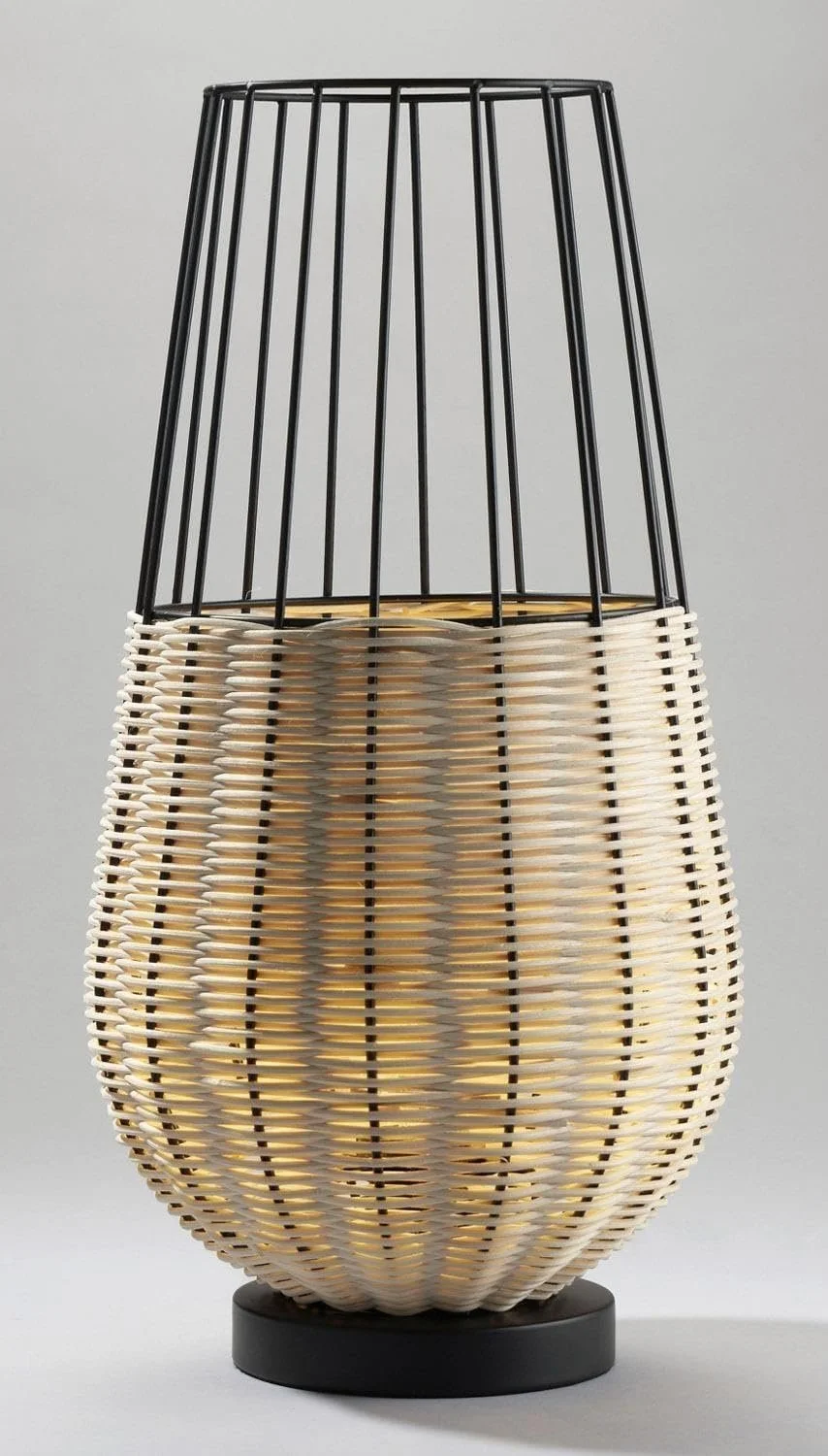 Настільна лампа casa NOVA висота 50,5 см, метал, коричнево-чорна, фото №2