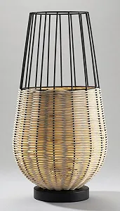 Настільна лампа casa NOVA висота 50,5 см, метал, коричнево-чорна synthetic.ua - Фото 1