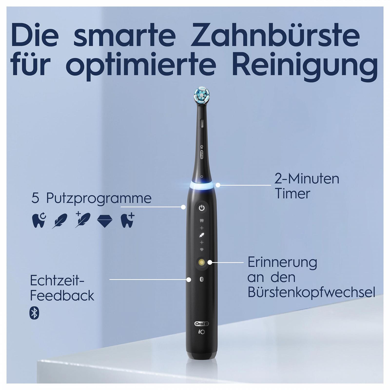 Електрична зубна щітка Oral-B iO Series 5 Plus Edition Matt Black, фото №5